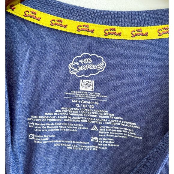 NWT 20th Century Fox TV The Simpsons Duff Beer Omer Front Pocket Tee T-shirt XL - Picture 5 of 9